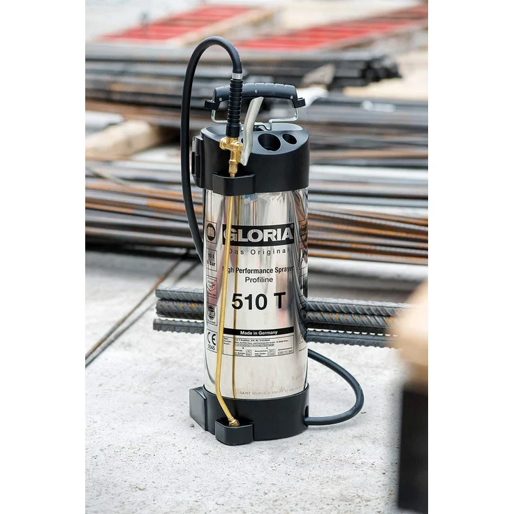 GLORIA Hochleistungssprühgerät 510TProfi, Edelstahl, 10L, 6 bar u. Ölfest – Bild 2