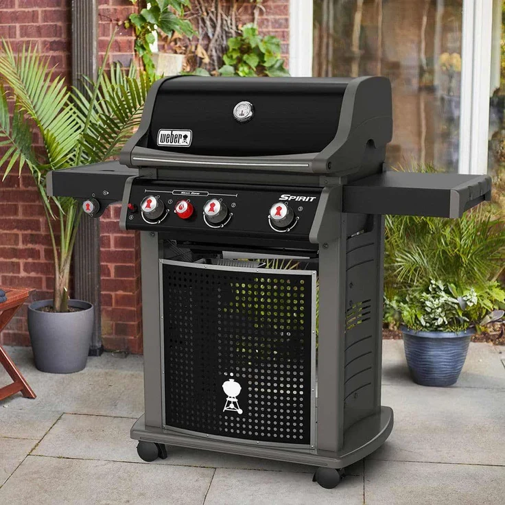 Weber Spirit Classic E-330 GBS  Gasgrill Schwarz, 3+1 Brenner, Maße 160 x 132 x 82 cm, 6-8 Personen (46416079) – Bild 4
