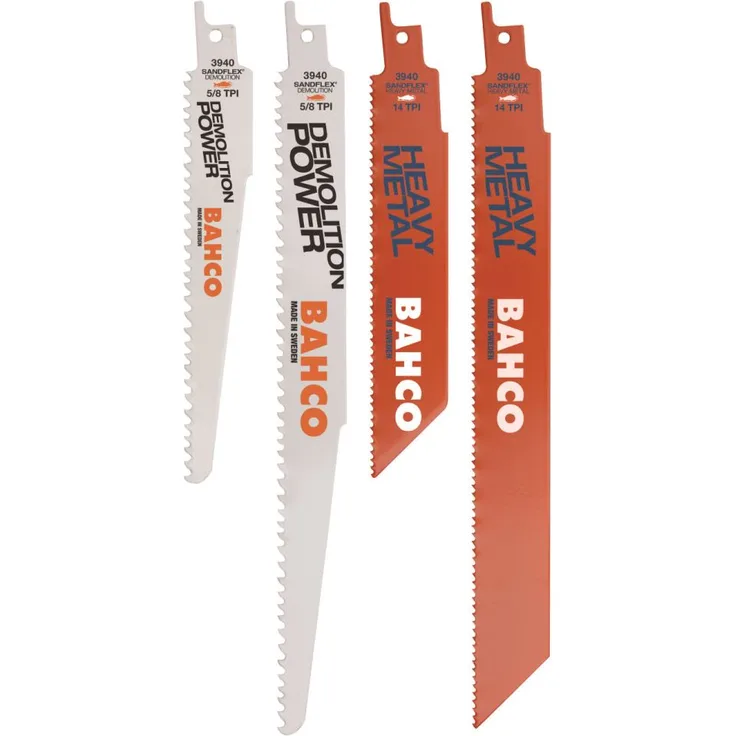 Bahco Säbelsägeblatt-Set für hohe Beanspruchung (Enthält3940-150-5/8-DSL, 3940-228-5/8-DSL, 3940-228-10-D