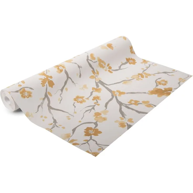 Superfresco Easy - Ushi - Floral - Ocker - Vliestapete - 10m x 52cm