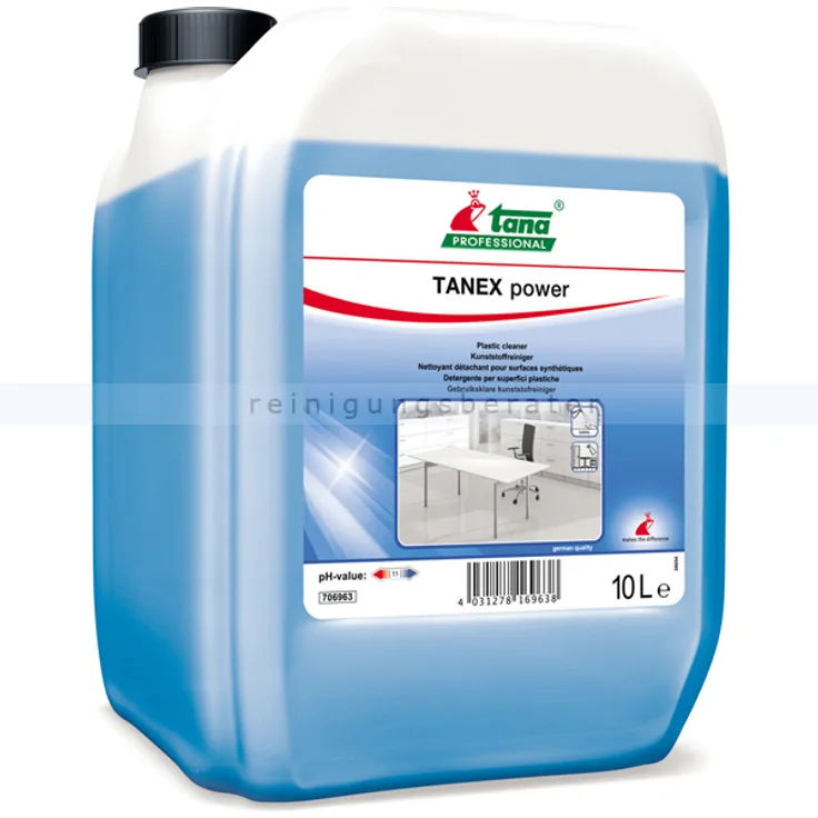 Kunststoffreiniger Tana Tanex power 10 L Gebrauchsfertiger, schnellwirkender Kunststoffreiniger