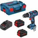 Bosch Professional Schlagbohrschrauber GSB 18V-60 C (2 x 8,0 Ah ProCORE + GAL1880CV + L-Boxx 136)