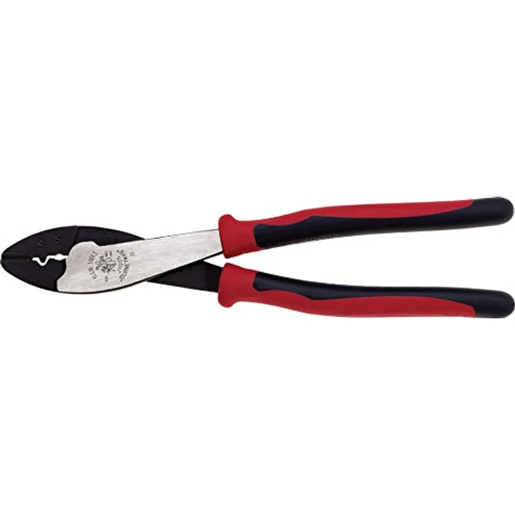 Klein Tools J1005 Journeyman Crimp-/Schneidewerkzeug, rot und schwarz, rot/schwarz, Größe S