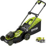 RYOBI RY18LMX40A-150 18V Akku-Rasenmäher mit Akku und Ladegerät 40 cm Schnittbreite