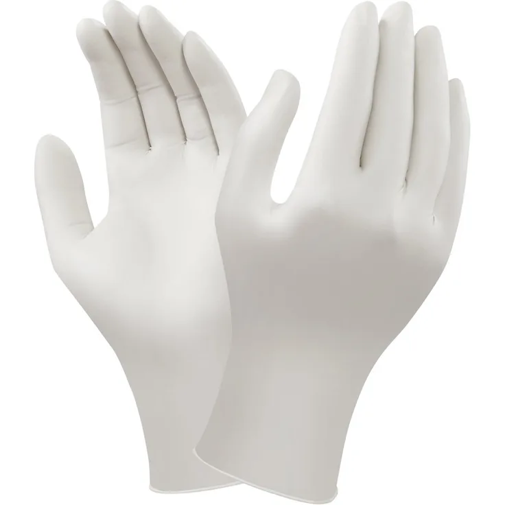 Ansell VersaTouch 92-205 Nitril Handschuhe, Chemikalien- und Flüssigkeitsschutz, Weiß, Größe 8.5-9 (100 Handschuhe pro Spender)