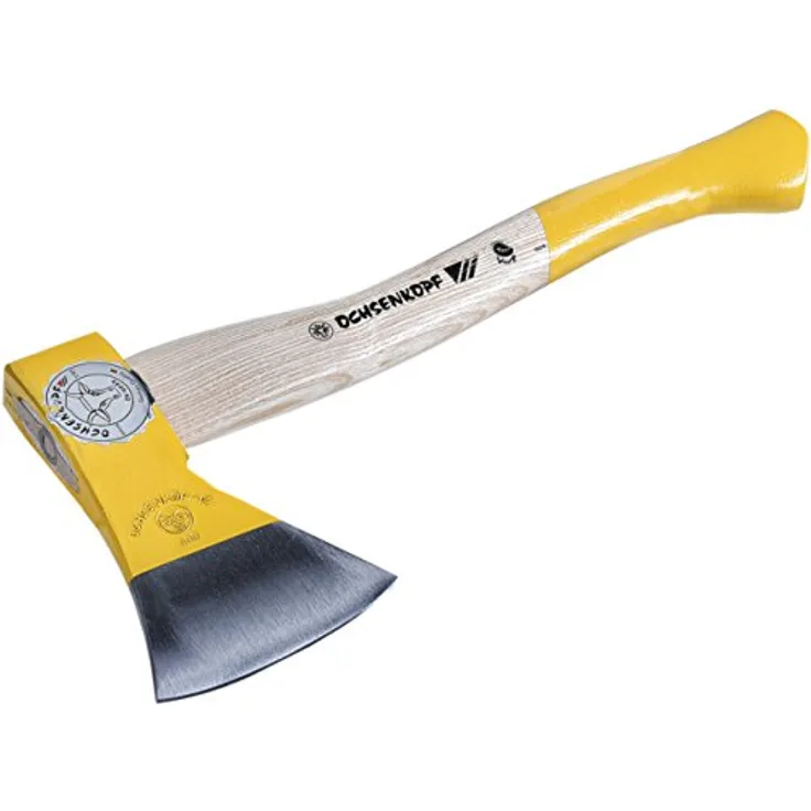Ochsenkopf Forstbeil, Polierte Schneide, Robustes Eschenholz, 36cm, 0,9 kg