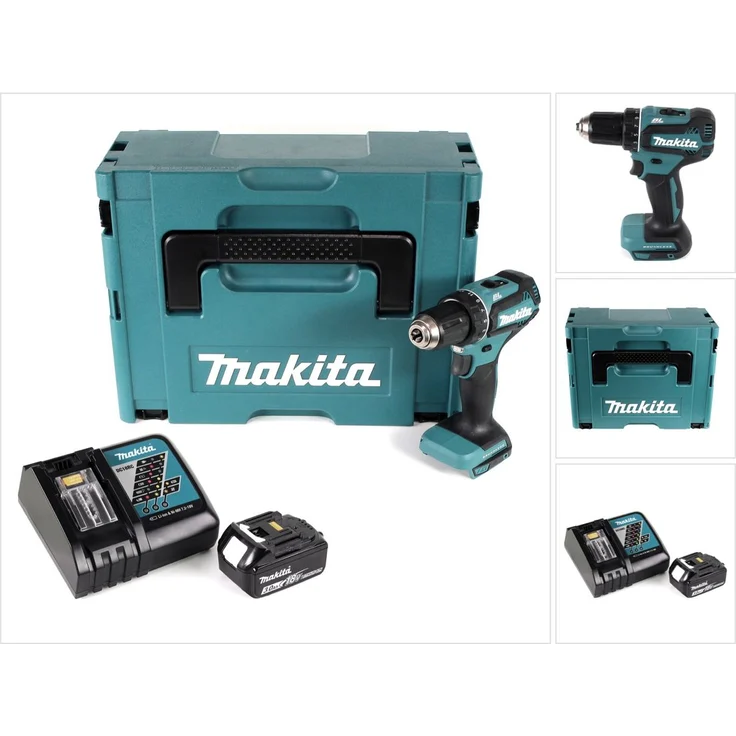 Makita DDF485RF1J Akku Bohrschrauber 18V 50Nm im Makpac + 1x Akku 3,0 Ah + Ladegerät