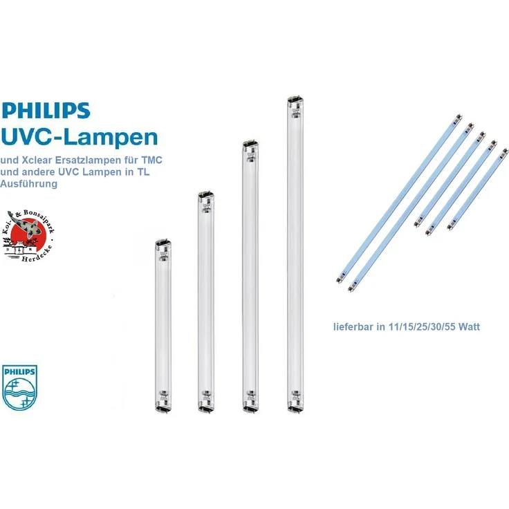 Philips UVC Ersatzlampe TL 11 Watt L= 21 cm