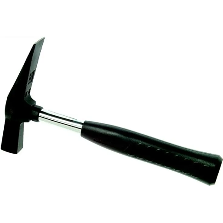 Maurerhammer 600g Rheinische Form mit Stahlrohrstiel