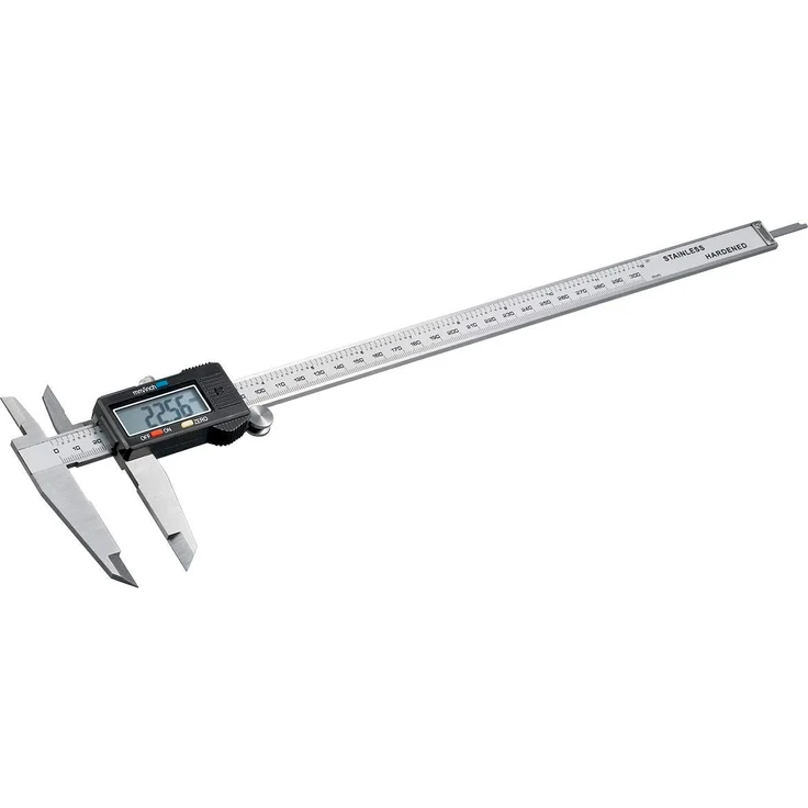 Fixpoint digitale Schieblehre - Messschieber mit LCD-Display extra lang bis 300mm