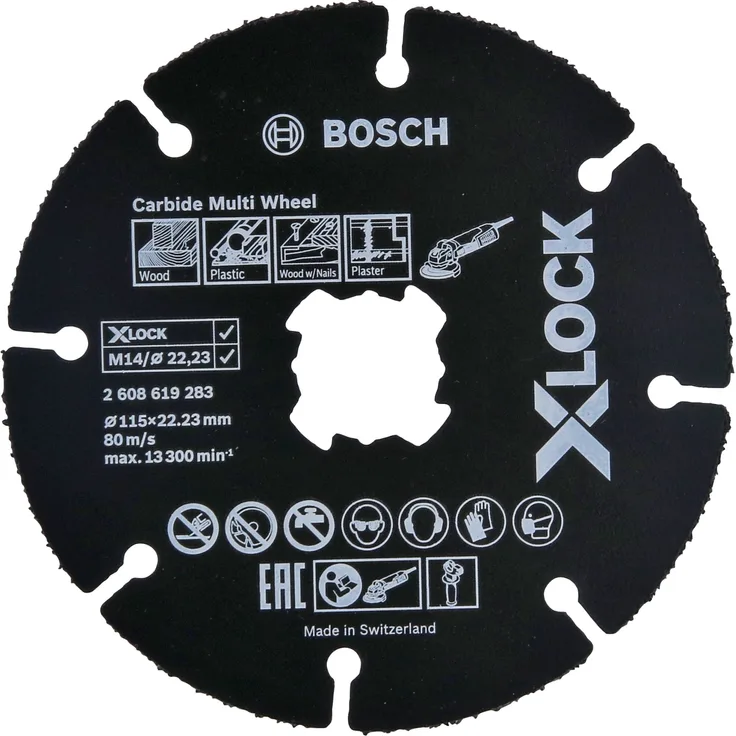 Bosch Professional Trennscheibe X-LOCK Carbide Multi Wheel 115mm, 115 x 1 x
