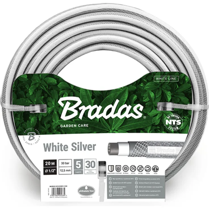 Bradas 5-lagig Gartenschlauch 3-4Zoll NTS knickfest und verdrehungsfest 30 m