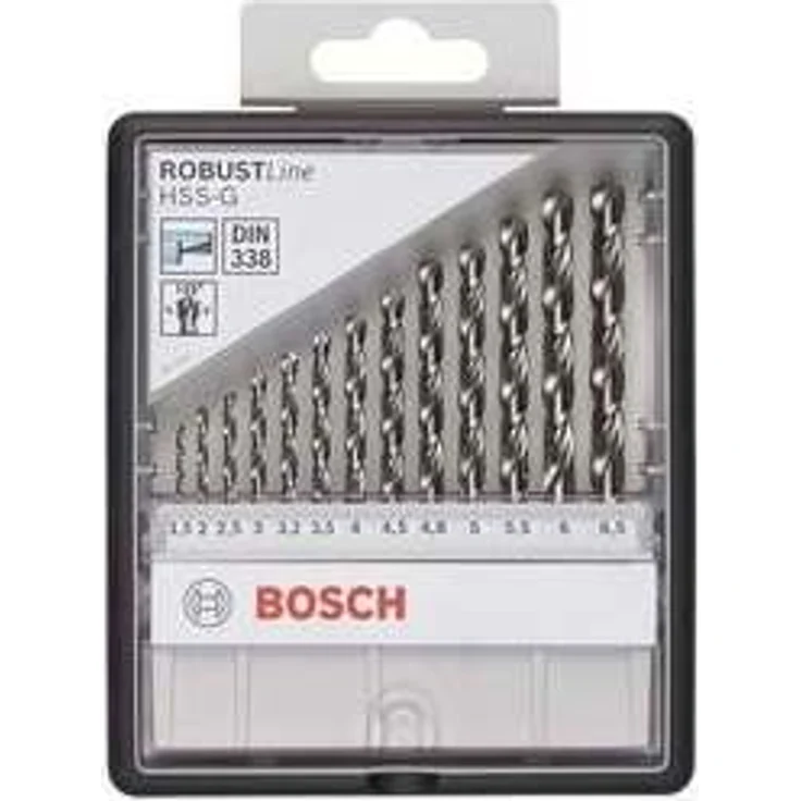 Bosch Professional 13tlg. Metallbohrer-Set HSS-G geschliffen Robust Line – Bild 1