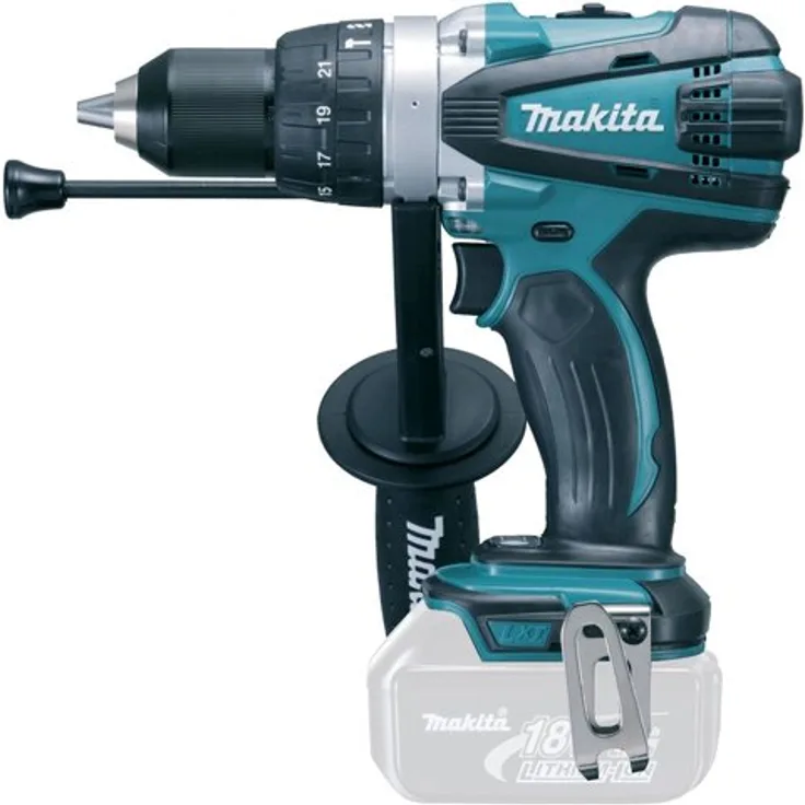 Makita DHP458Z Akku-Schlagbohrschrauber,100 W,18 V,Schwarz,Blau