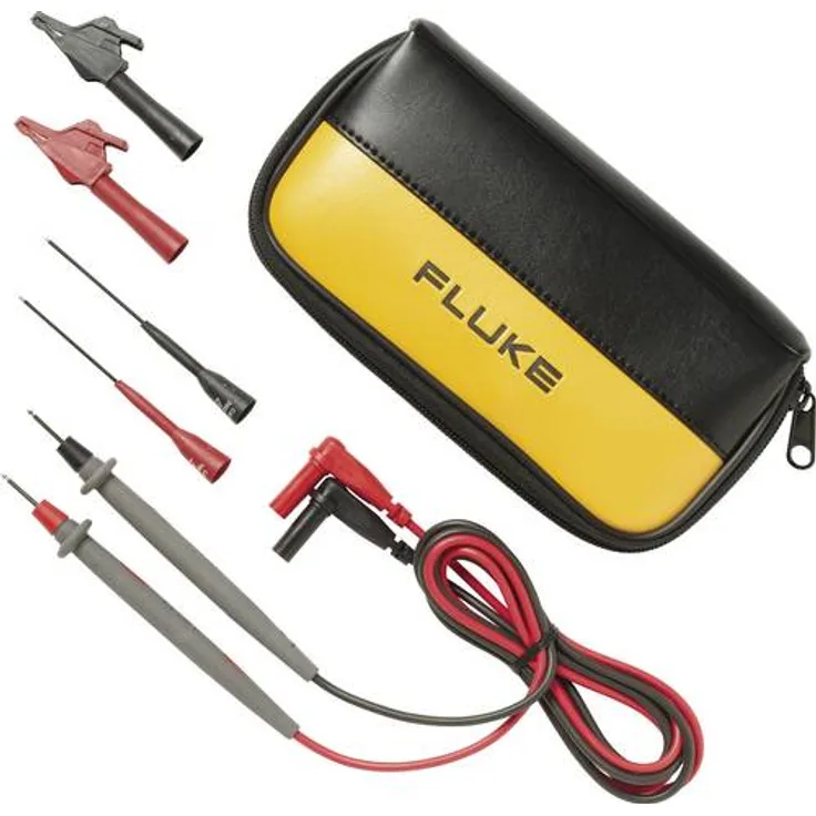 Fluke TL80A-1 Sicherheits-Messleitungs-Set (Lamellenstecker 4mm - Prüfspitze) 1.50m Schwarz, Rot