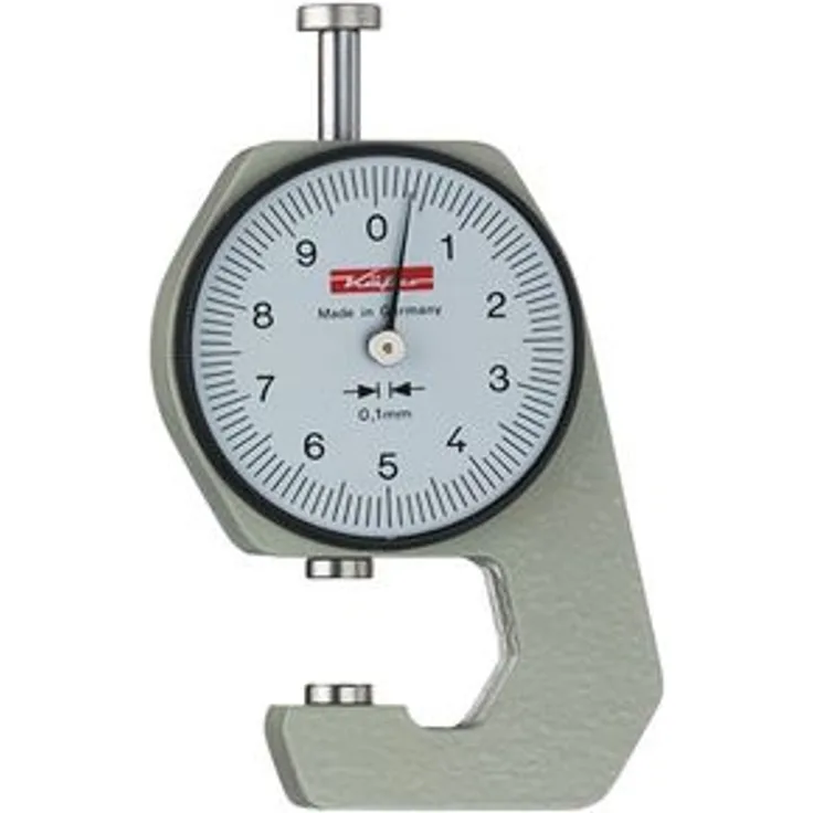 Käfer Dickenmessgerät 0,1mm / 10mm / mm / Bügeltiefe 15 mm / Werksnorm 20001 (20001)