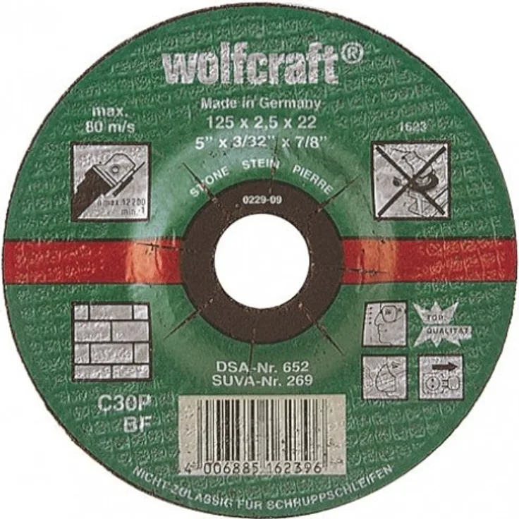 Wolfcraft 1629099 Kettensäge Disc Ø 230 x 2,5 mm