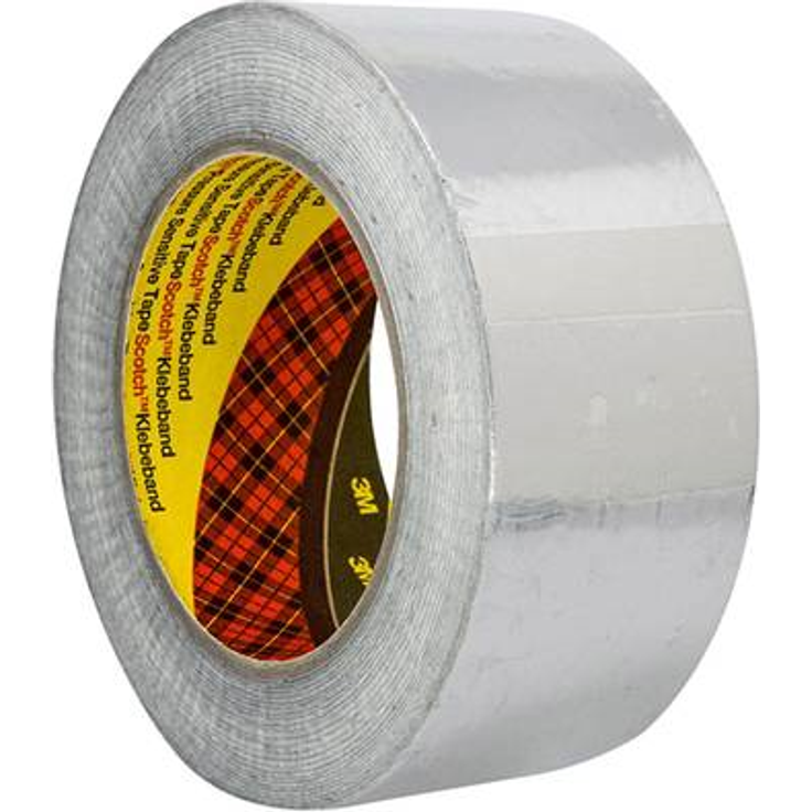 3M 1436 Weichaluminium Klebeband, 50 mm x 50 m, silber, 1er Pack