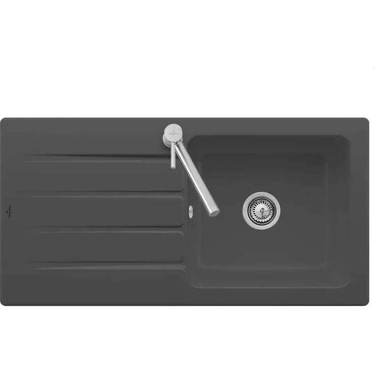 Villeroy & Boch Architectura 60 - 3360 01 i4 Graphit Keramikspüle Handbetätigung