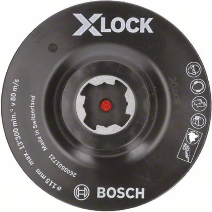 Bosch Professional Stützteller (mit Klettverschluss, X-LOCK, Ø115 mm) - Preisvergleich – Bild 1