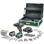 Bosch PSR 18 LI-2 mit (2 x 2,0 Ah), 241-tlg.Set