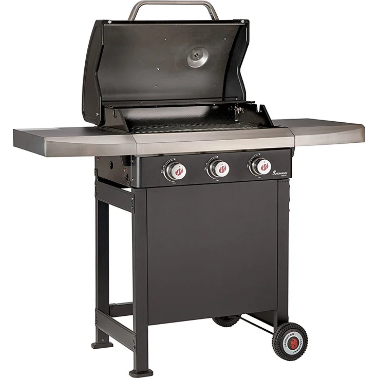 LANDMANN Gasgrill 12229 Rexon PTS 3.0, schwarz, Maße 120 x 135 x 52 cm – Bild 2