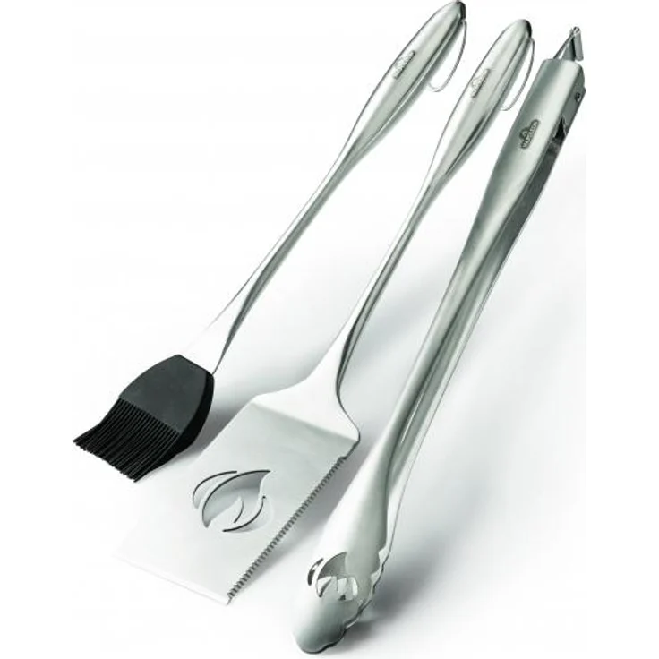 Napoleon 70034 Commercial Grillbesteckset Grillwerkzeug, Edelstahl, 3 Stück – Bild 1