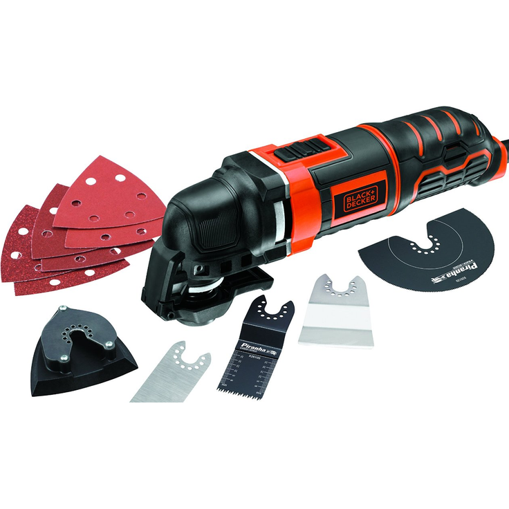 Black plus Decker Multifunktionsgerät MT300KA Mit Adapter für Universalzubehör anderer Hersteller und umfangreichem Zubehör Zubehörwechsel auf Knopfdruck – Bild 1