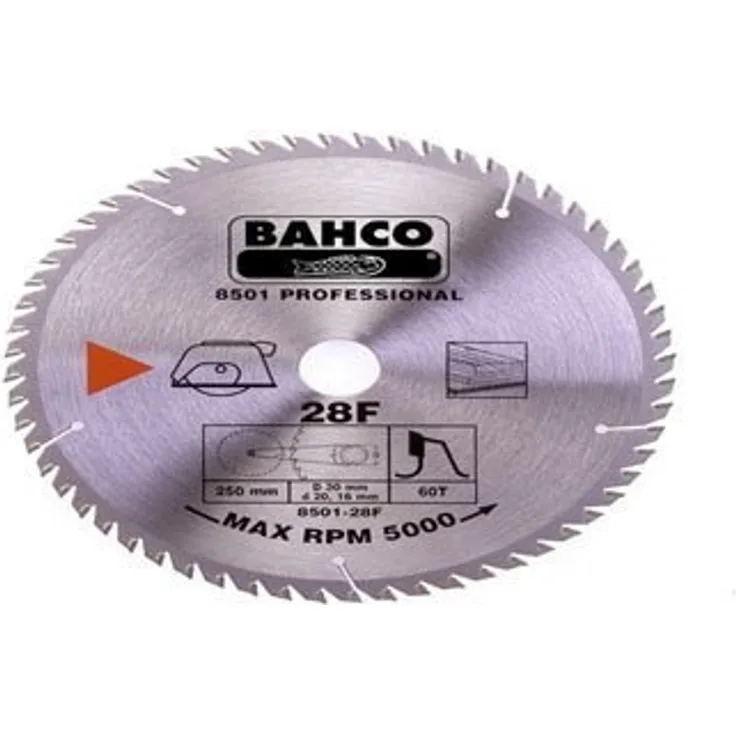 Bahco 8501-22F IR8501-22F Kreissägeblatt 230mm mit 40 Zähnen für Holz