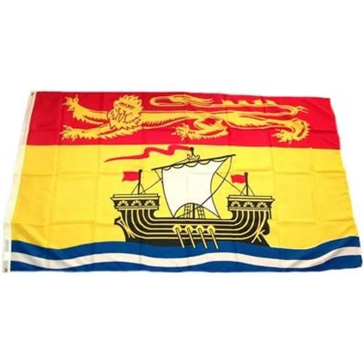 Flaggenking Kanada - New Brunswick Flagge-Fahne - wetterfest, mehrfarbig, 150 x 90 x 1 cm