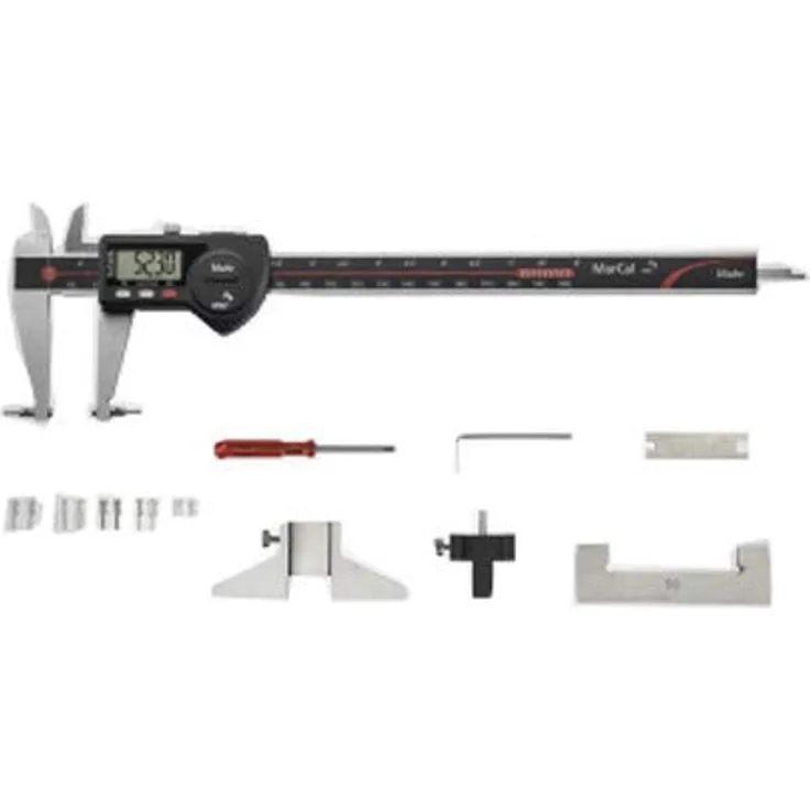 Mahr 4118807 MarCal 16 EWR-V Digitaler Universalschieber mit Zubehör, 0-200 mm Reichweite