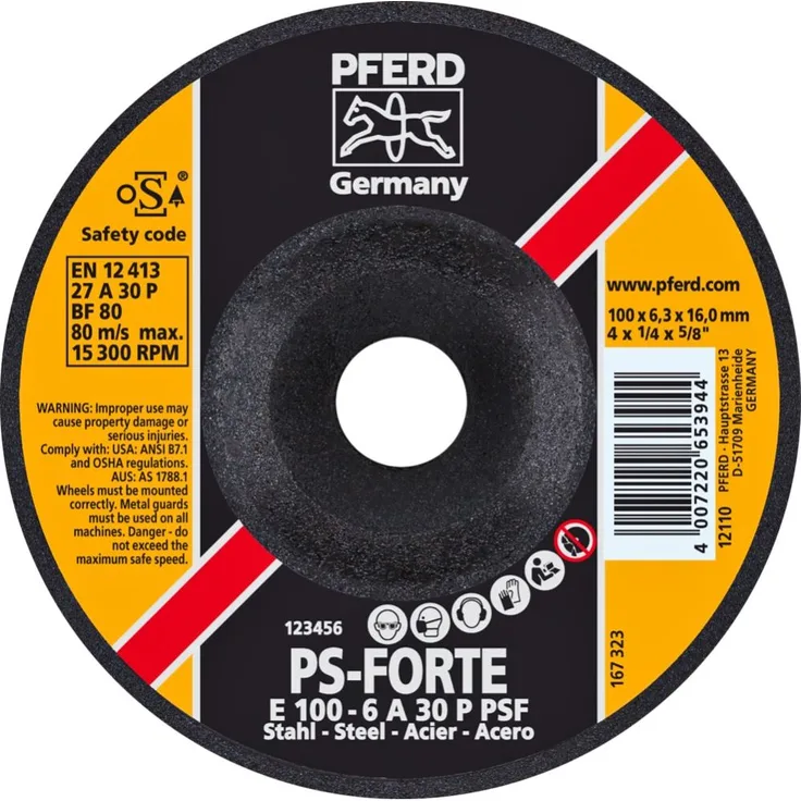 Pferd Schruppscheibe E 100-6 A 30 P PSF/16,0 (62010634)