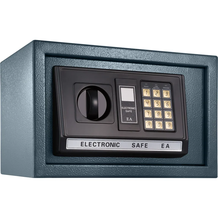 Elektronischer Safe Tresor mit Schlüssel und LED-Anzeige inkl. Batterien – Bild 1