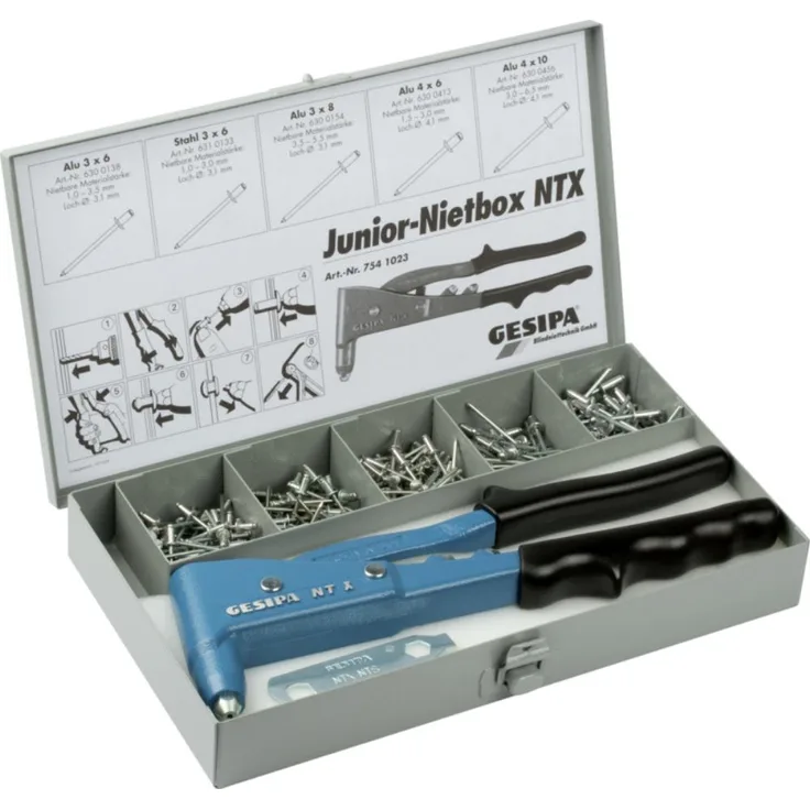 Gesipa Nietbox mit Nietzange NTX Junior, 7541023.0