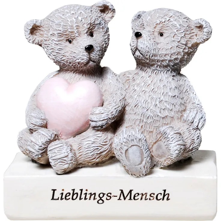 Udo Schmidt 35639 Bärchen mit Herz  Lieblingsmensch  Figur 8 cm Bär
