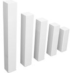 REESE Kehlleisten GmbH UNIVERSAL Innenecken Aussenecken Ecktürme für weiße Sockelleisten und Fußleisten - 4251674612808