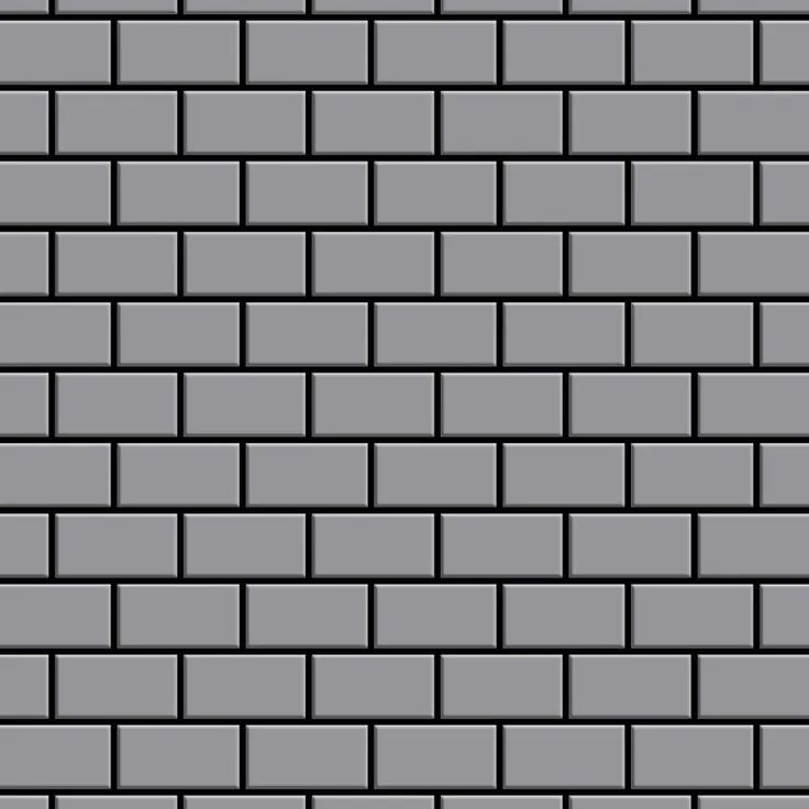 Mosaik Fliese massiv Metall Edelstahl matt in grau 1,6mm stark ALLOY House-S-S-MA 0,98 m2