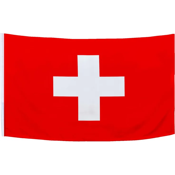 BRUBAKER Hissflagge Schweiz Fahne Flagge 150 x 90 cm Banner mit Ösen zum Hissen