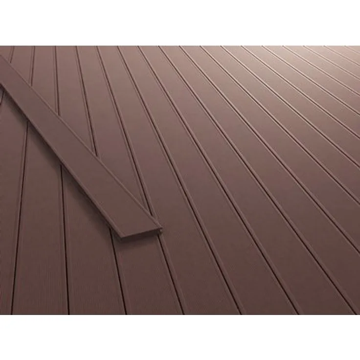 Kovalex WPC Terrassendiele Massiv mit Struktur Schokobraun 2 x 14,5 cm x 300 cm 4002718713926