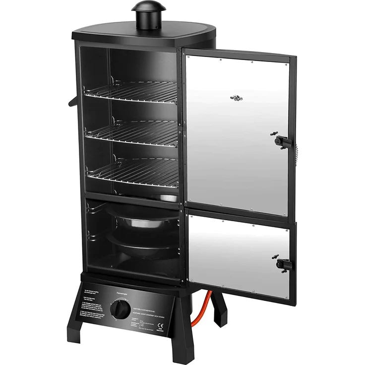 El Fuego Gasgrill, Gas-Smoker Portland, Schwarz, 55x105x45 cm – Bild 4