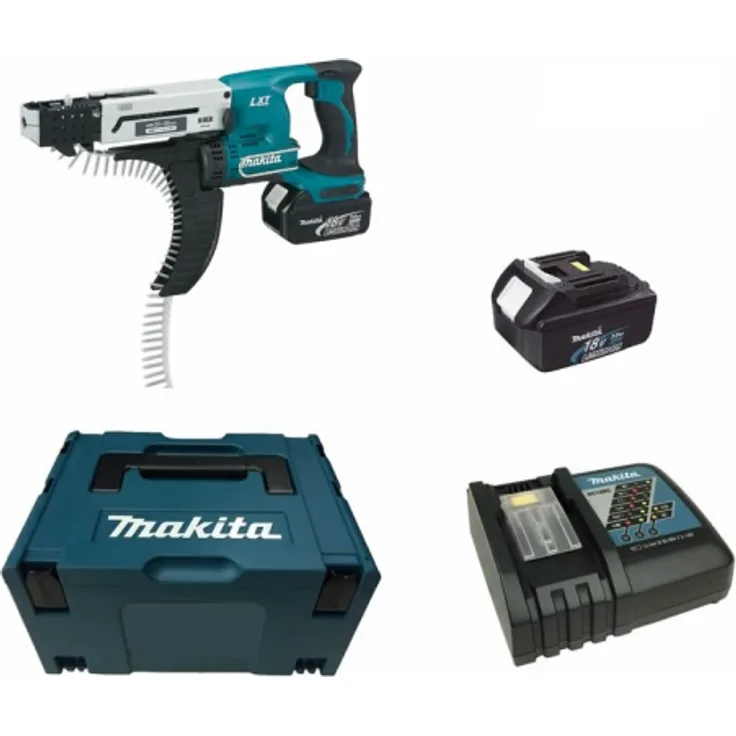 Makita DFR550RFJ 2 x 3,0 Ah - Akku Magazinschrauber 18 V