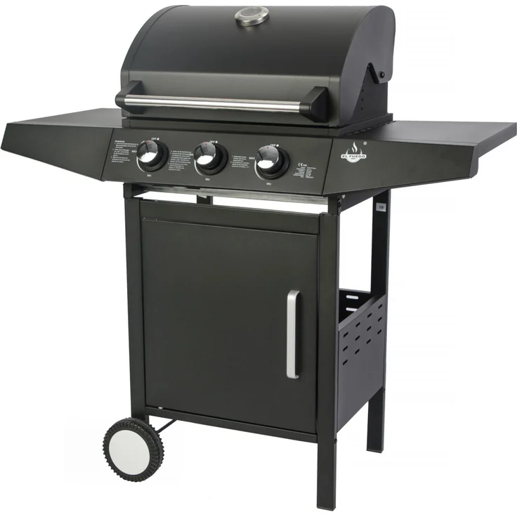 Barbecue El Fuego Gasgrill San Angelo mit 3 Brenner BBQ Grillwagen Gartengrill