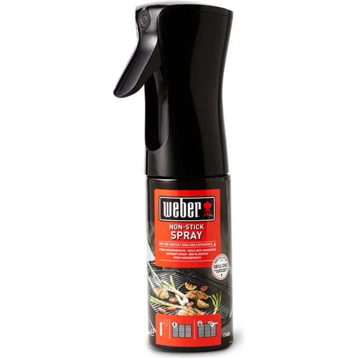 Weber 17685 Antihaft Spray 200 ml, Grillrost-Pflege, Non-Stick Spray