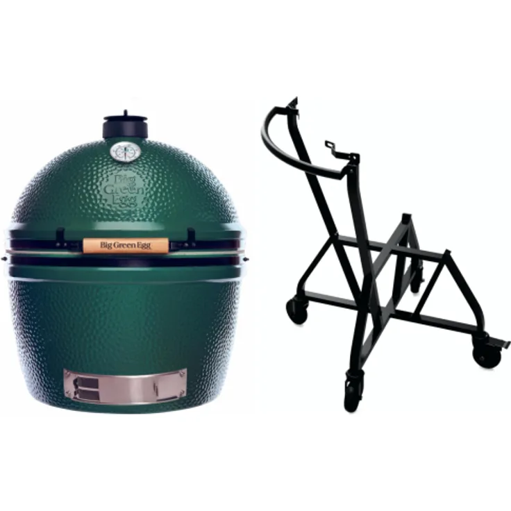 Big Green Egg Holzkohlegrill Größe XXL mit Handler