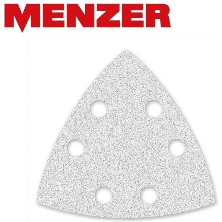 50 MENZER Klett-Schleifblätter f. Deltaschleifer, 93 mm - 6-Loch - K40 - Korund mit Stearat