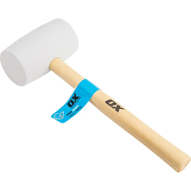 OX Pro White Rubber Mallet - 24 oz