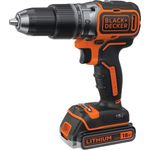 Black+Decker BL188E2K-QW Schlagbohrmaschine Brushless, kabellos, 18 V-1,5 Ah-2 Batterien, in Aufbewahrungsbox