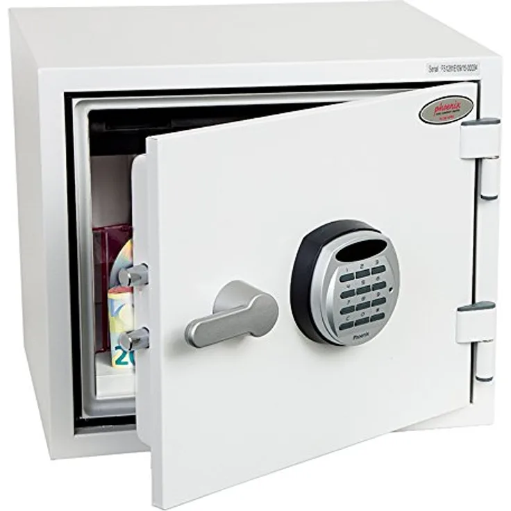 Phoenix FS1281E Titan feuerfester Dokumententresor für 60 min. Papier, DVD, CD, HxBxT: 35,2 x 41,2 x 36,3 cm 29 kg