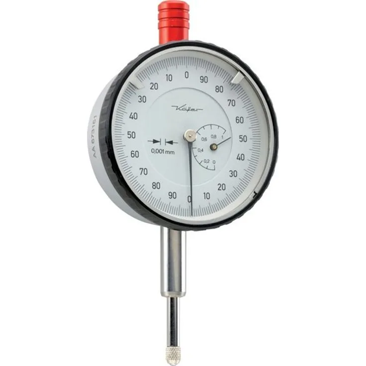 Käfer Feinmessuhr 0,001mm - 1mm - 58mm - linkslaufend be ziffert - ISO 463 - Werksnorm 10264 (10264)