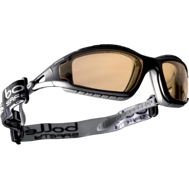 Bolle Tracker 2 / II Schutzbrille - Gelbe Linse, Halteleine & Aufbewahrungstasche
